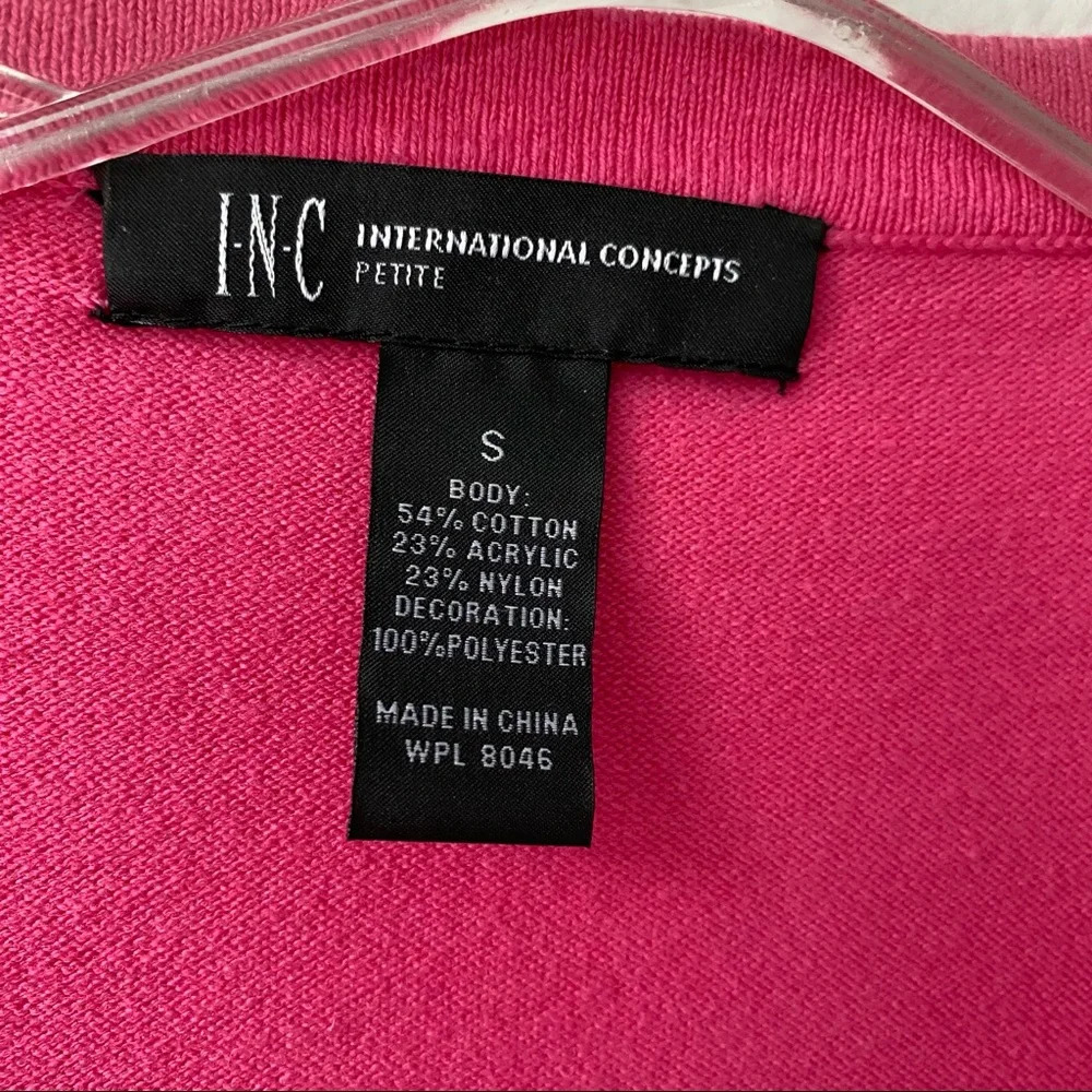 008. INC Pink Flower Sweater - Picture 8 of 9
